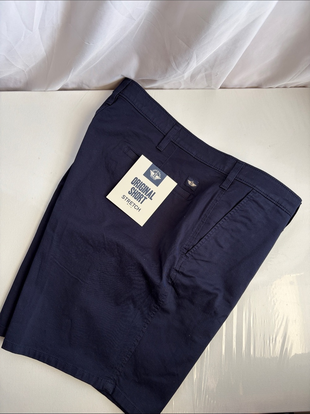 Dockers Navy Stretch Chino Shorts